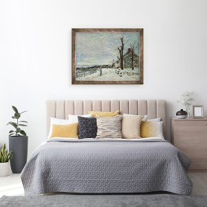 Tablou inramat - Alfred Sisley - Zapada la Veneux-Nadon, 70 x 90 cm - Img 3
