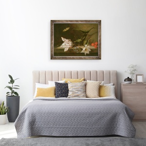 Tablou inramat - Ambrosius Bosschaert the Younger - Aranjament, 60 x 80 cm - Img 3