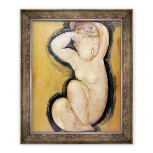Tablou inramat - Amedeo Modigliani - cariatida, 70 x 85 cm