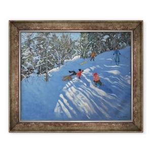 Tablou inramat - Andrew Macara - Caderea de pe sanie, 70 x 85 cm