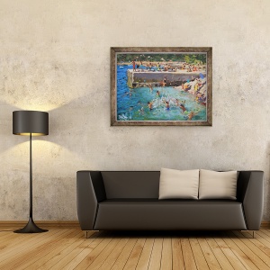 Tablou inramat - Andrew Macara - Distractie in mare, Rovinj, Croatia, 70 x 90 cm - Img 2