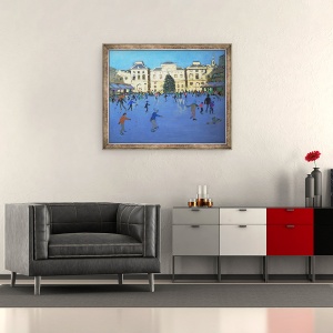Tablou inramat - Andrew Macara - Patinatori, Casa Somerset, 50 x 60 cm - Img 2