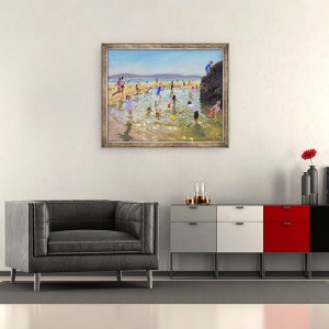 Tablou inramat - Andrew Macara - Piatra piscina.Tenby, 50 x 60 cm - Img 2