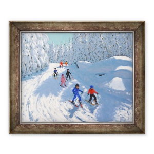 Tablou inramat - Andrew Macara - Ski pe poteca, Courchevel,2018, 70 x 85 cm