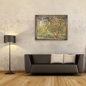 Tablou inramat - angus hampel - Tacerea sub portocale I, 2012, 70 x 90 cm - Img 2
