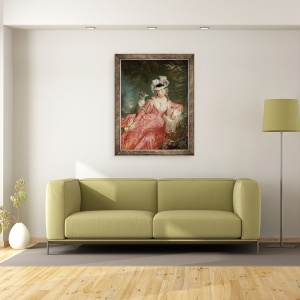 Tablou inramat - Anna Dorothea Therbusch - Wilhelmine Enke, 70 x 90 cm - Img 2