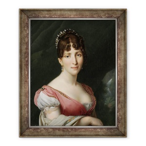 Tablou inramat - Anne Louis Girodet de Roucy-Trioson - Portret De Hortense De Beauharnais, Regina Olandei, 70 x 85 cm