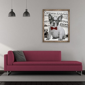 Tablou inramat - Anne Storno - Wall street dog, 2015, 50 x 60 cm - Img 2
