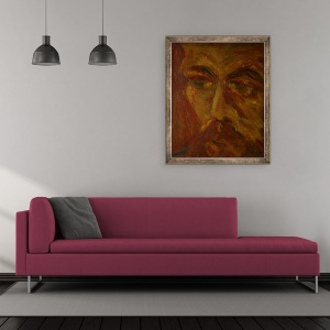 Tablou inramat - Annick Gaillard - Dostoievski, 70 x 85 cm - Img 2