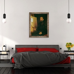 Tablou inramat - Anthonis van Dashorst Mor - Autoportret, 70 x 90 cm - Img 3