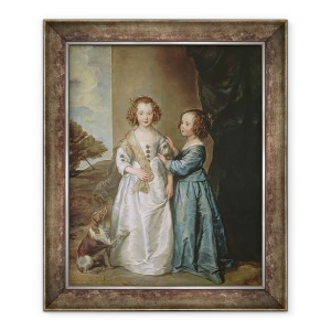 Tablou inramat - Anthony van Dyck - Philadelphia si Elisabeth Wharton, 70 x 85 cm