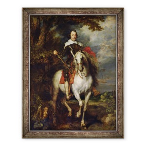 Tablou inramat - Anthony van Dyck - Portret ecvestru De Don Francisco de Moncada 1586-1635, 60 x 80 cm
