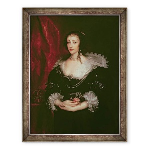 Tablou inramat - Anthony van Dyck - Regina Henrietta Maria 1609-1669, regina consort a Carol I al Angliei, 60 x 80 cm