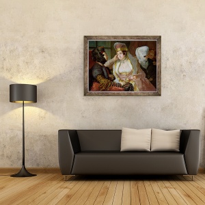 Tablou inramat - Antoine de Favray - Femei malteze, 60 x 80 cm - Img 2
