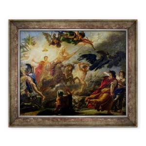 Tablou inramat - Antoine Francois Callet - Alegorie a bataliei de la Austerlitz, 50 x 60 cm