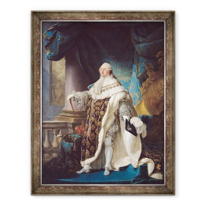 Tablou inramat - Antoine Francois Callet - Ludovic al XVI-lea 1754-93, detaliu II, 70 x 90 cm