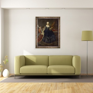 Tablou inramat - Antoine Pesne - Elisabeth Christine von Braunschweig ca regina, 70 x 90 cm - Img 2