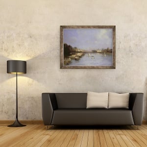 Tablou inramat - Antoine Vollon - River Seine, 60 x 80 cm - Img 2