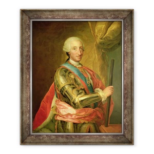 Tablou inramat - Anton Raphael Mengs - Carol al III-lea 1716-88 in Armura, 50 x 60 cm