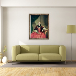 Tablou inramat - Anton Raphael Mengs - Maria Amalia de Saxonia 1724-60 Regina Spaniei, 60 x 80 cm - Img 2