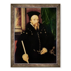 Tablou inramat - Arnold von Brounckhorst - Portretul lui William Cecil, 70 x 90 cm