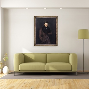 Tablou inramat - Ary Scheffer - Armand Carrel 1800-36, 60 x 80 cm - Img 2