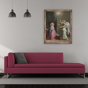 Tablou inramat - Auguste Pichon - Buna Vestire, 50 x 60 cm - Img 2