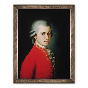 Tablou inramat - Barbara Krafft - Wolfgang Amadeus Mozart, 60 x 80 cm