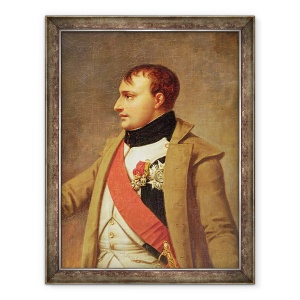 Tablou inramat - Baron Antoine Jean Gros - Detaliu al intalnirii lui Napoleon Francis al II-lea dupa batalia de la Austerlitz, 70 x 90 cm