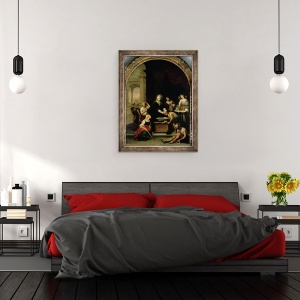 Tablou inramat - Bartolome Esteban Murillo - Sfanta Elisabeta a Ungariei ingrijind bolnavii si leprosi, 70 x 90 cm - Img 3