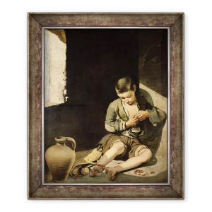 Tablou inramat - Bartolome Esteban Murillo - Tanarul cersetor, 70 x 85 cm