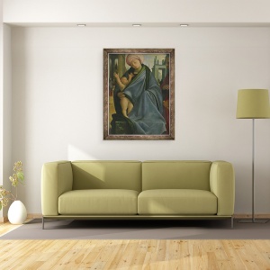 Tablou inramat - Bartolomeo Suardi Bramantino - Virgin si Copil, 60 x 80 cm - Img 2