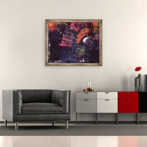 Tablou inramat - Bella Larsson - Vedere tunel, 2000, 70 x 85 cm - Img 2