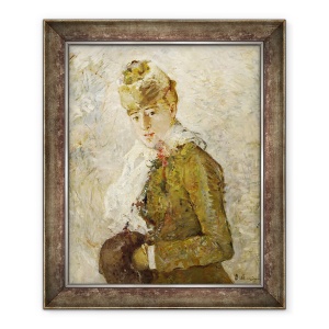 Tablou inramat - Berthe Morisot - Iarna Femeie cu Muff, 70 x 85 cm