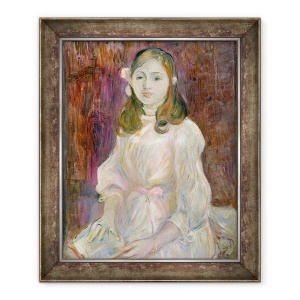 Tablou inramat - Berthe Morisot - Portret De Julie Manet 1878-1966 Detinand o Carte, 50 x 60 cm