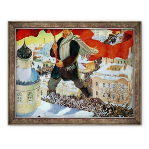 Tablou inramat - Boris Mikhailovich Kustodiev - Bolshevik, 70 x 90 cm