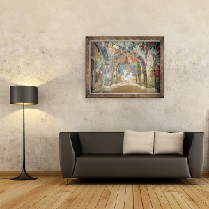 Tablou inramat - Byzantine - Vedere a pronaosului, 60 x 80 cm - Img 2