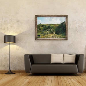 Tablou inramat - Camille Pissarro - Jalais Hill la Pontoise, 70 x 90 cm - Img 2