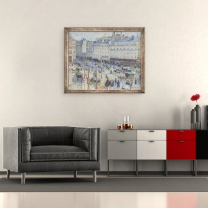 Tablou inramat - Camille Pissarro - La Place du Havre, Paris, 50 x 60 cm - Img 2
