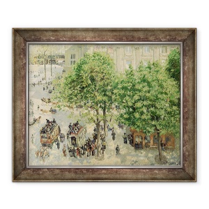 Tablou inramat - Camille Pissarro - Place du Teatru-Francais, primavara, 50 x 60 cm
