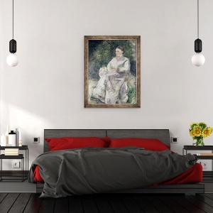 Tablou inramat - Camille Pissarro - Portret De Julie Velay, Sotia Artistului, 60 x 80 cm - Img 3