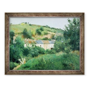 Tablou inramat - Camille Pissarro - Poteca din sat, 70 x 90 cm