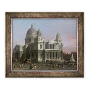 Tablou inramat - Canaletto - Catedrala Sfantul Pavel, 70 x 85 cm