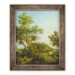 Tablou inramat - Canaletto - English Peisaj Capriccio cu un palat, 70 x 85 cm