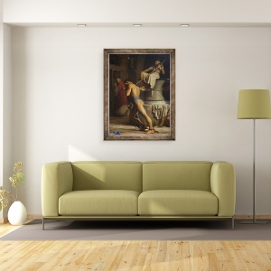 Tablou inramat - Carl Bloch - Samson si Filistenii, 60 x 80 cm - Img 2