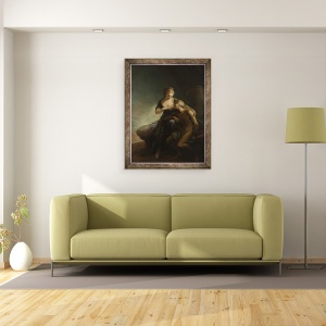 Tablou inramat - Carl Gustaf Pilo - Caritate romana, 60 x 80 cm - Img 2