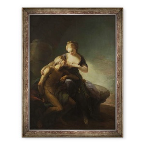 Tablou inramat - Carl Gustaf Pilo - Caritate romana, 70 x 90 cm