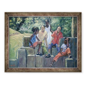 Tablou inramat - Carlton Murrell - Distractie in parc, 70 x 90 cm