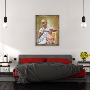 Tablou inramat - Carlton Murrell - Dragostea bunicii, 60 x 80 cm - Img 3