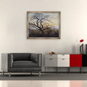 Tablou inramat - Caspar David Friedrich - Copacul Ciorilor, 50 x 60 cm - Img 2
